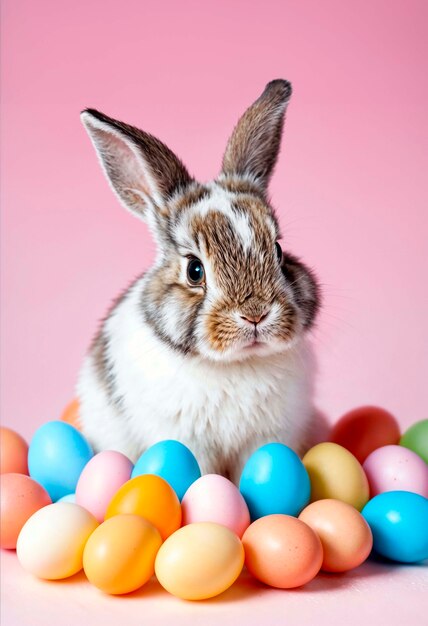 Paasfeest met een schattig konijn