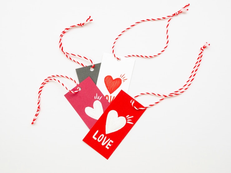 Gratis Foto pak schattige valentijnskaarttags