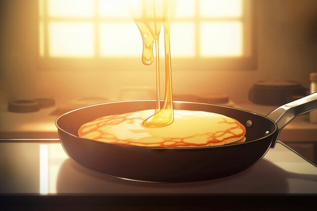 Pancakes in anime stijl