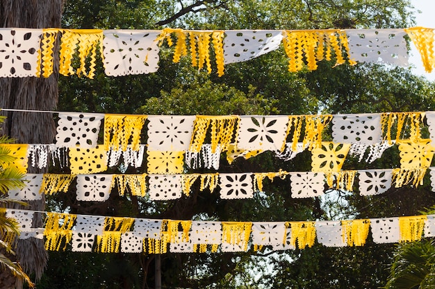 Gratis foto papel picado feestdecoraties