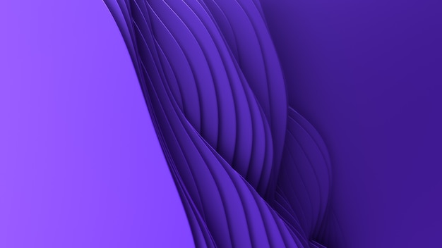 Papier gesneden abstracte achtergrond. 3D schoon violet snijwerk. Papieren ambachtelijke kleurrijke golven. Minimalistisch modern ontwerp voor zakelijke presentaties.