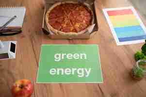 Gratis foto papier met groene energie