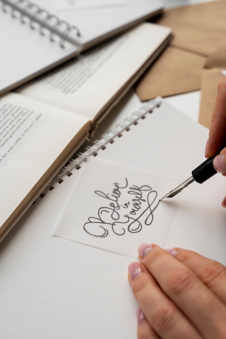 Gratis Foto papierbriefje met een aanmoedigend citaat