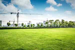 Gratis foto park in lujiazui financieel centrum