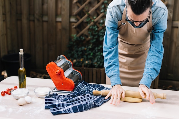 Gratis foto pasta maken