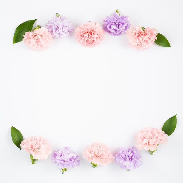 Pastel bloemen frame