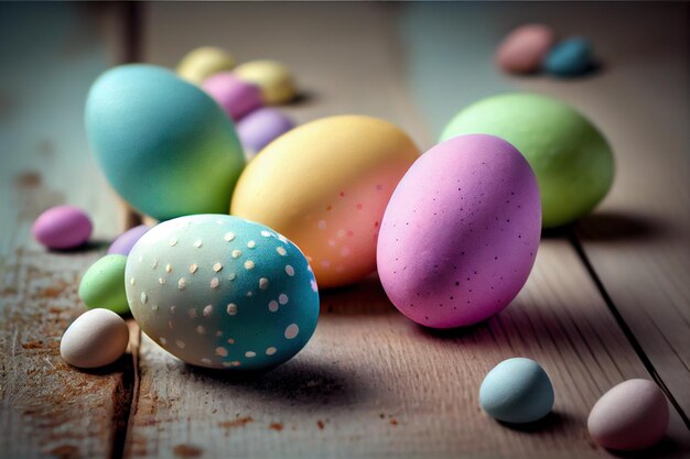 Pastelkleuren Easter Egg39s Composities 7