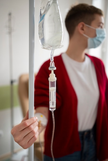 Patiënt die chemotherapie krijgt