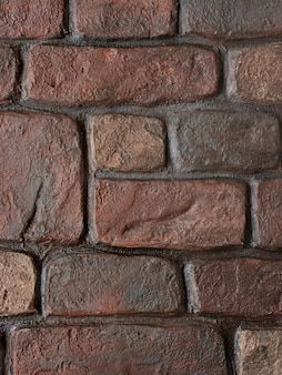 Patroon textuur van een oude rode bakstenen muur