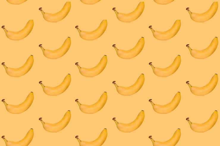 Gratis Foto patroon van heerlijke banaan