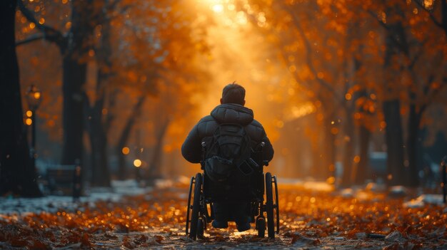 Persoon die van tijd in de natuur geniet