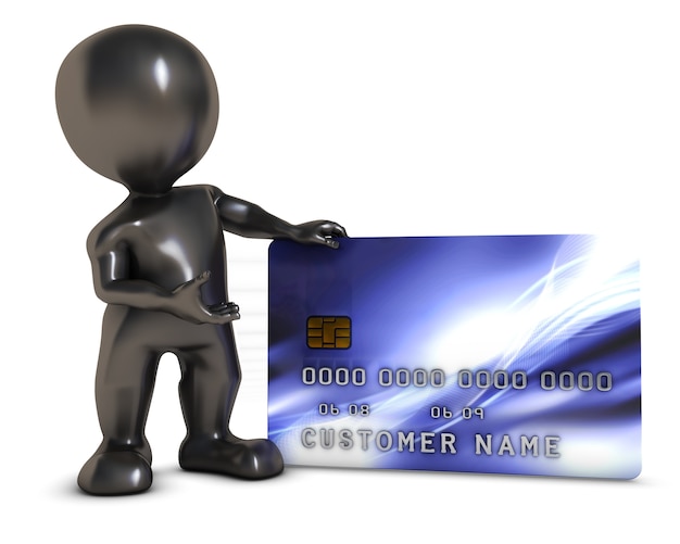 Gratis foto persoon met een credit card