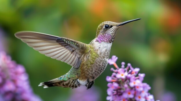 Gratis foto photorealistic hummingbird outdoors in nature