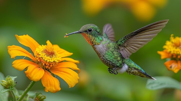 Gratis foto photorealistic view of beautiful hummingbird in its natural habitat