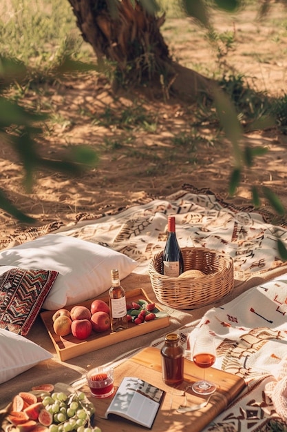 Gratis foto picknick met heerlijk eten.