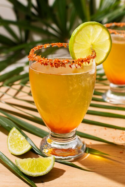 Pittig michelada-drankassortiment