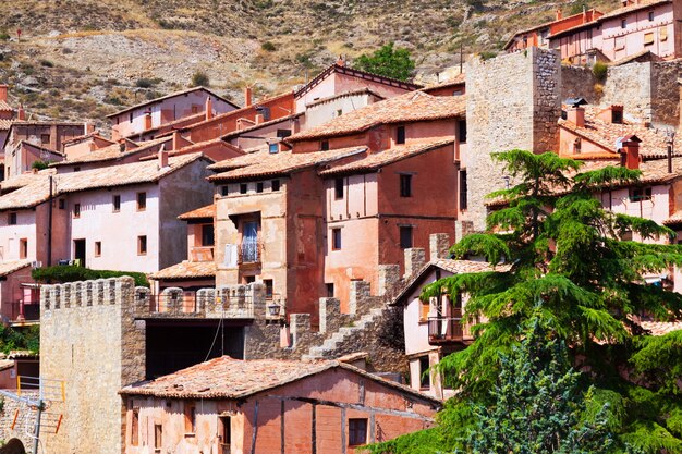 pittoreske residentiële huizen in Albarracin