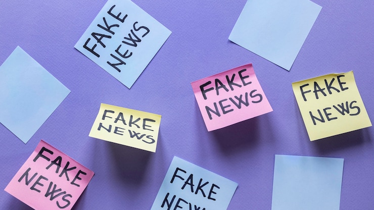 Gratis Foto plaknotities met nepnieuws