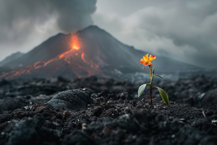Gratis Foto planten die uit de bodem groeien