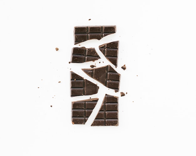 Plat lag minimalistische chocoladereep