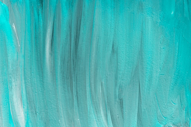 Plat leggen van abstracte blauwe verf penseelstreken op het oppervlak