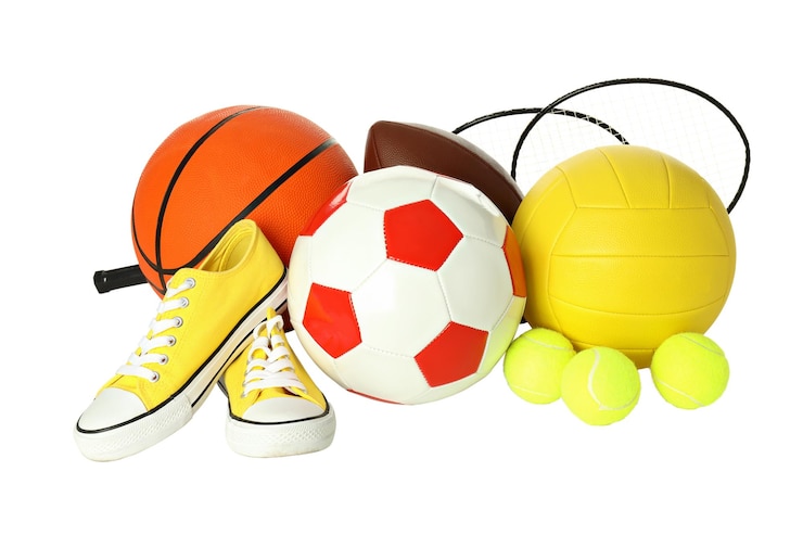 Gratis Foto png verschillende ballen geïsoleerd op witte achtergrond