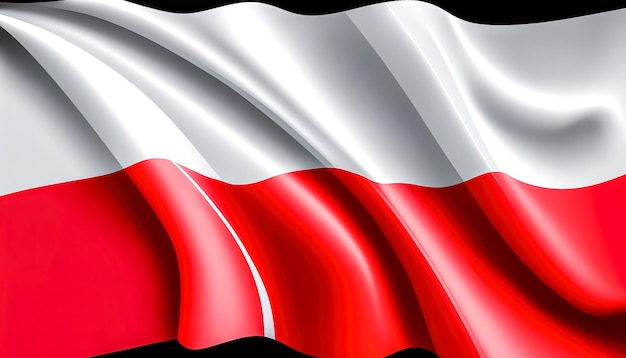 Gratis foto polen textuur vlag patriottische achtergrond generatieve ai