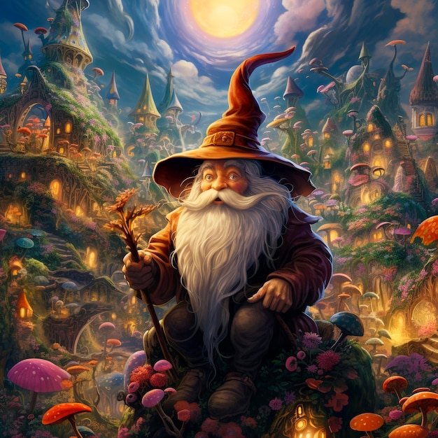 Gratis foto portrait of fantasy wizard character