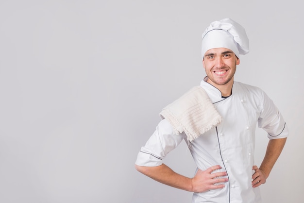 Gratis foto portret van chef-kok