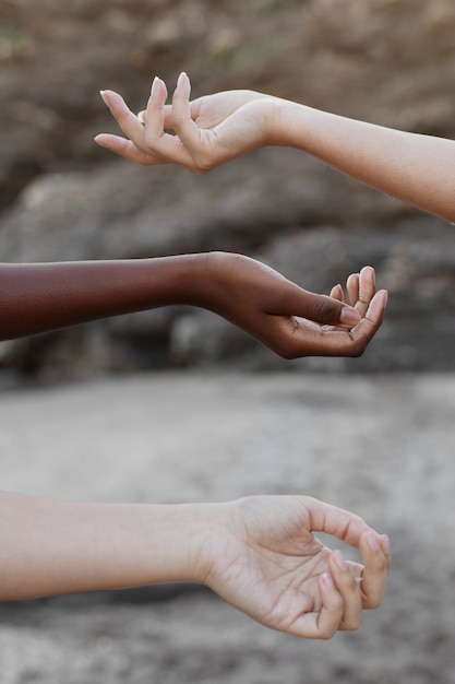 Gratis foto portret van diverse latijnse mensen