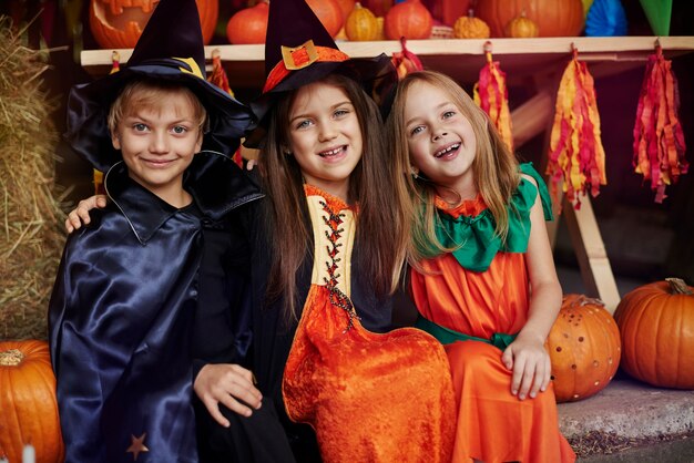 Portret van een groep beste vrienden