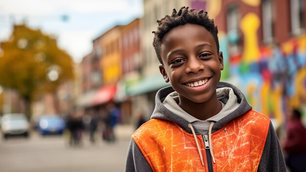 Portret van een jonge kleine jongen