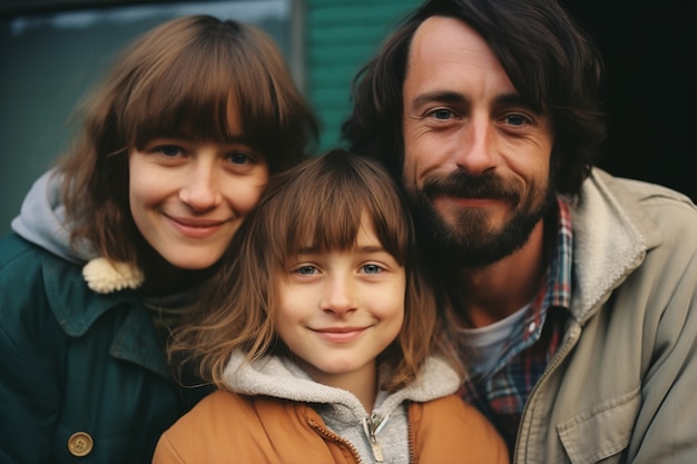 Portret van een liefdevolle familie