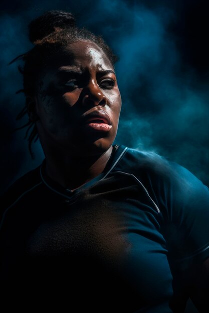 Portret van een rugbyspeler