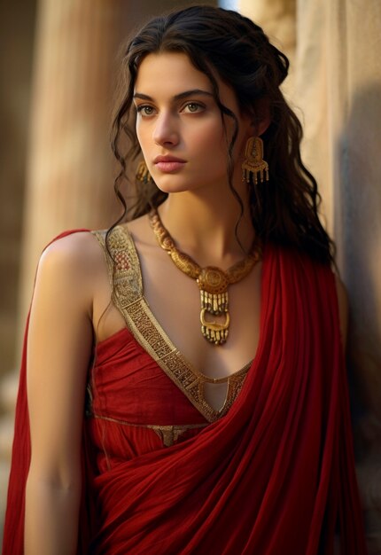 Portret van een vrouw uit het oude Romeinse rijk
