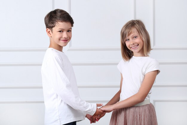 portret van gelukkige kinderen