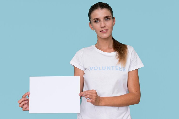 Gratis Foto portret van humanitaire vrijwilliger