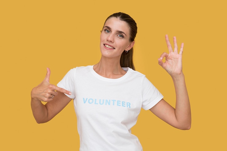 Gratis Foto portret van humanitaire vrijwilliger