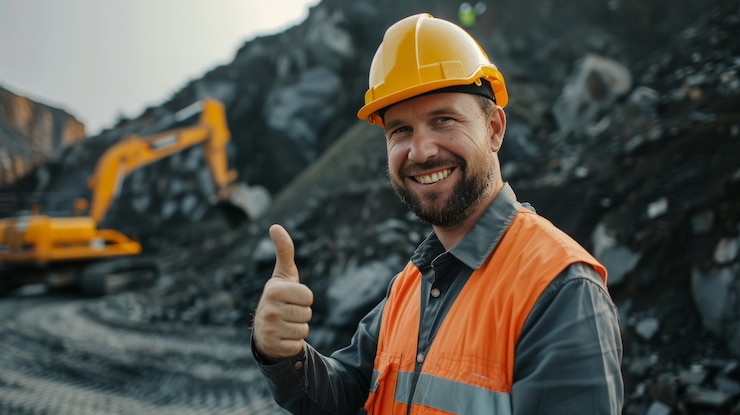 Gratis Foto portret van ingenieurs tijdens werktijden op de bouwplaats