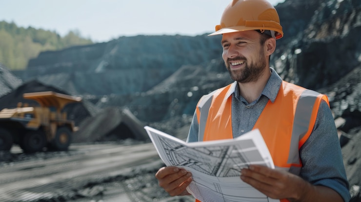Gratis Foto portret van ingenieurs tijdens werktijden op de bouwplaats