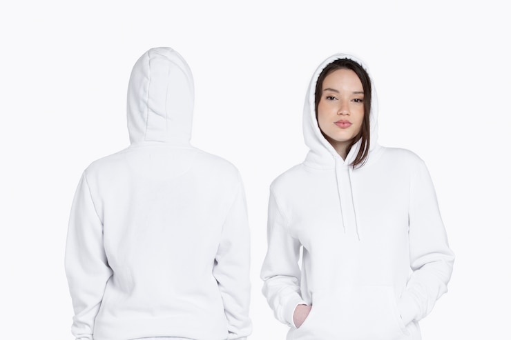 Gratis Foto portret van jonge volwassenen met hoodie-mockup