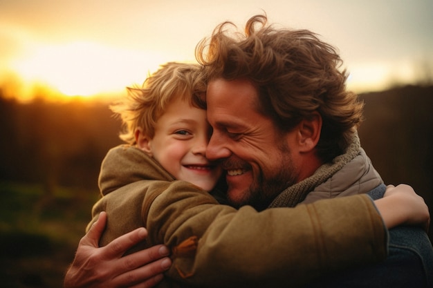 Gratis foto portret van mensen die elkaar knuffelen ter ere van de knuffeldagviering