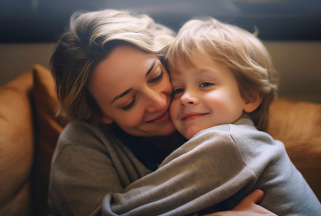 Gratis foto portret van mensen die elkaar knuffelen ter ere van de knuffeldagviering