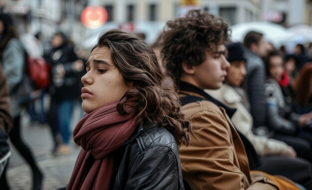 Portret van mensen met autisme die bewustzijn creëren voor spectrumstoornissen op de dag van autisme