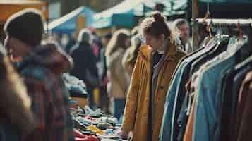 Gratis foto portret van mensen op de markt