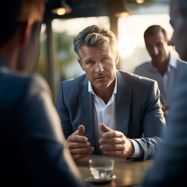 Gratis foto portret van professionele zakenmensen die samenwerken