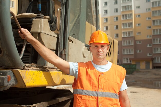 Portret van tractor operator