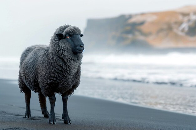 Portret van zwarte schapen