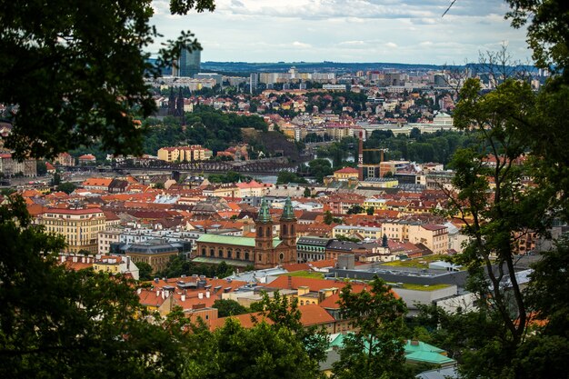 Praag uitzicht op de stad