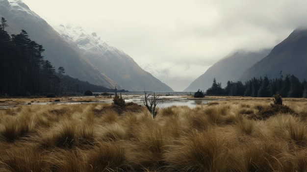 Gratis foto prachtig bergachtig natuurlandschap